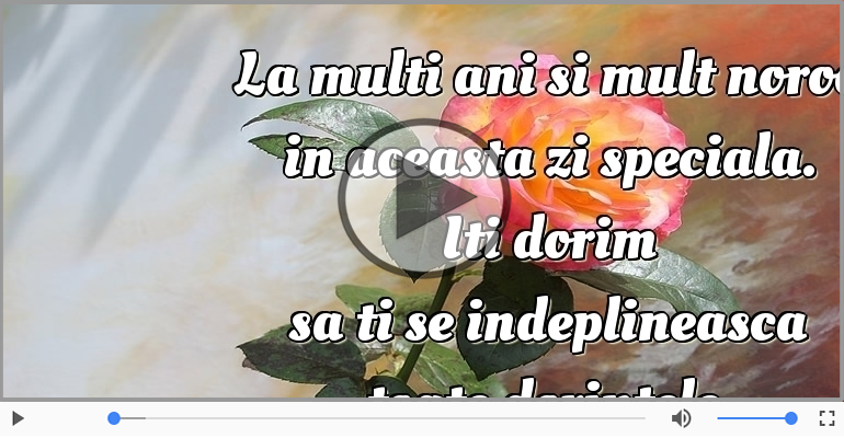 La multi ani si mult noroc