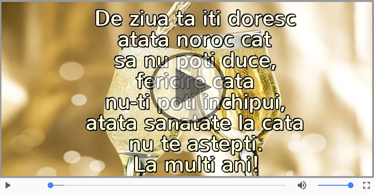 De ziua ta iti doresc...