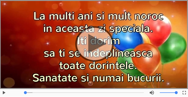 La multi ani si mult noroc