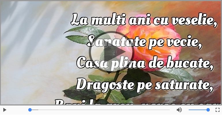 La multi ani si sus paharul!