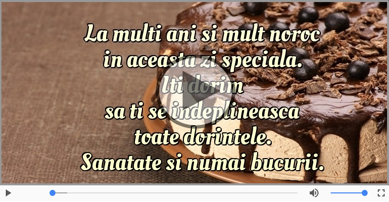La multi ani si mult noroc