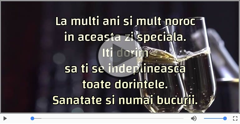 La multi ani si mult noroc