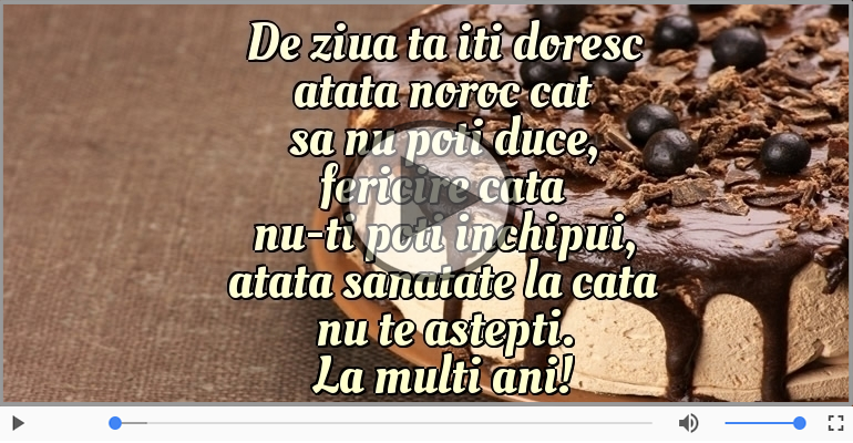 De ziua ta iti doresc...
