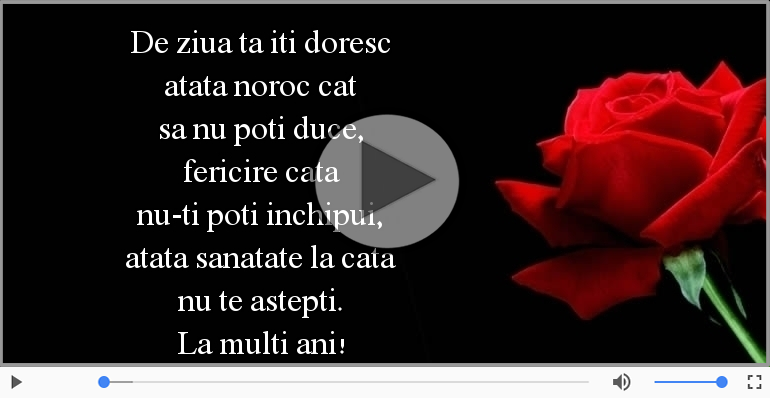 De ziua ta iti doresc...