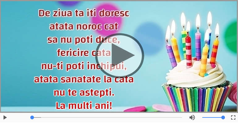 De ziua ta iti doresc...