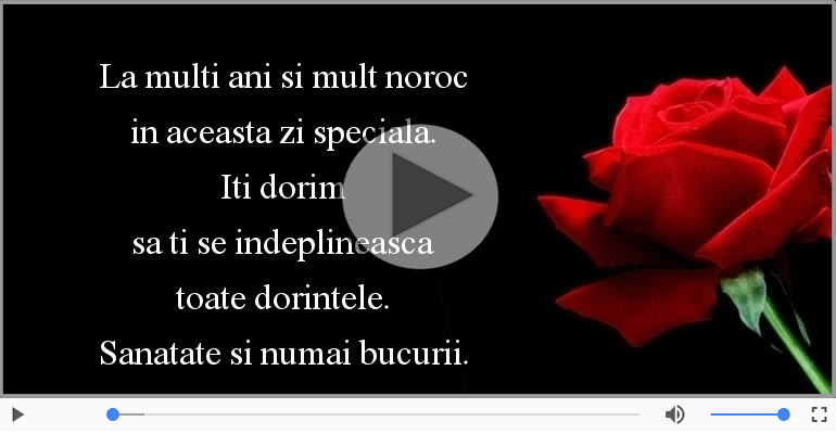 La multi ani si mult noroc