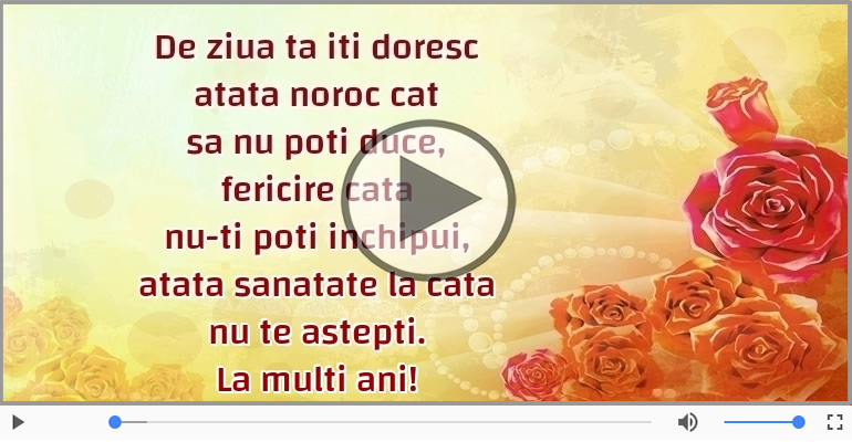 De ziua ta iti doresc...