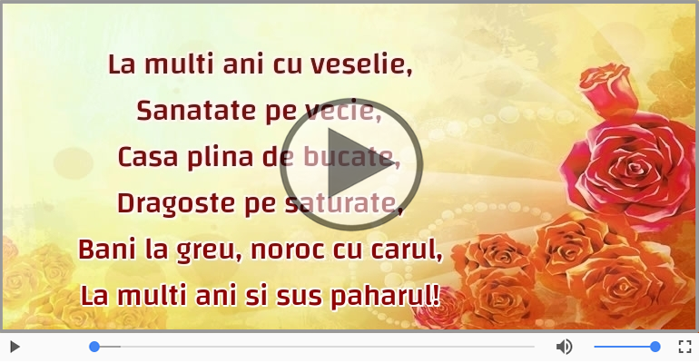 La multi ani si sus paharul!