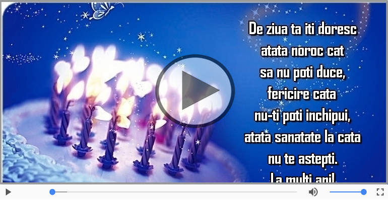 De ziua ta iti doresc...