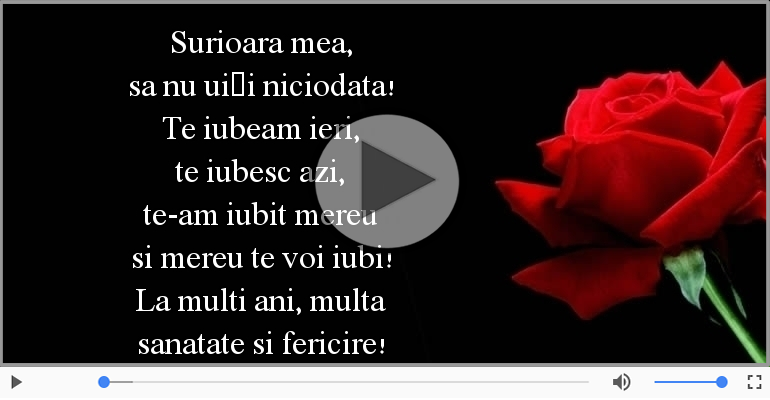 La multi ani, surioara mea!