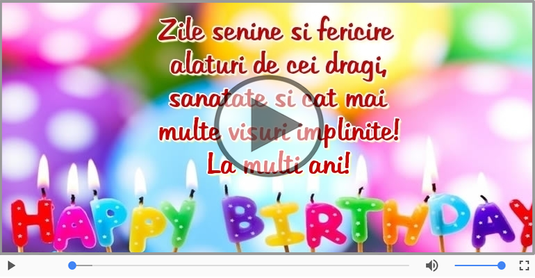 Happy Birthday - La multi ani!
