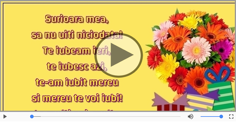 La multi ani, surioara mea!