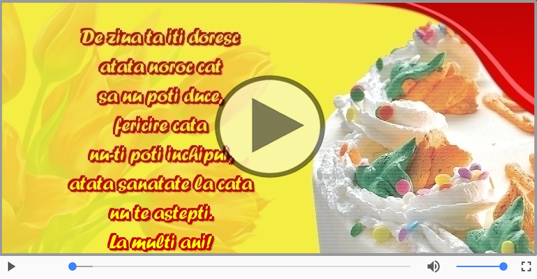 De ziua ta iti doresc...