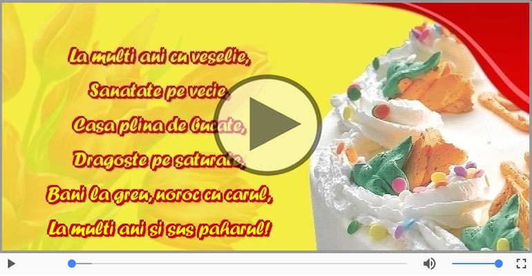 La multi ani si sus paharul!