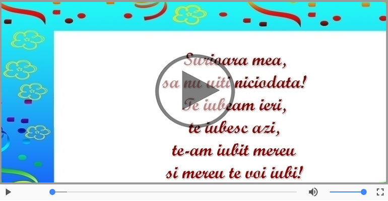 La multi ani, surioara mea!