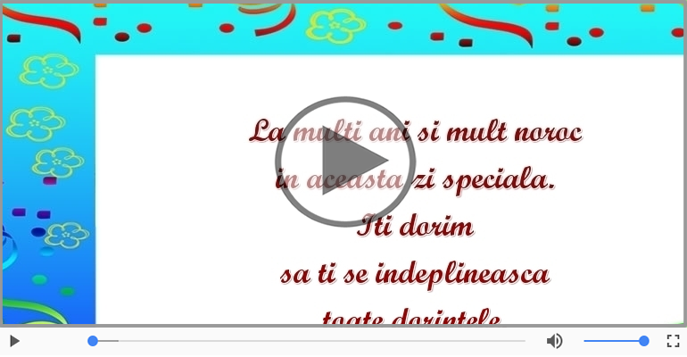 La multi ani si mult noroc