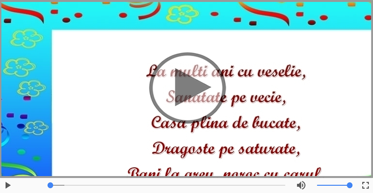 La multi ani si sus paharul!