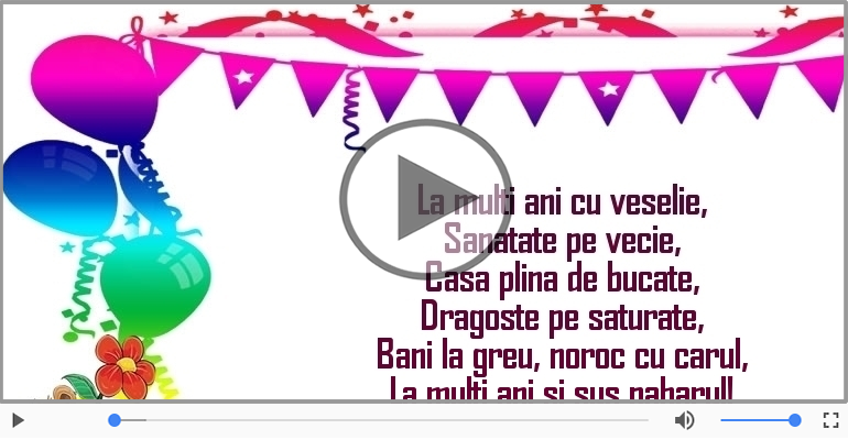 La multi ani si sus paharul!