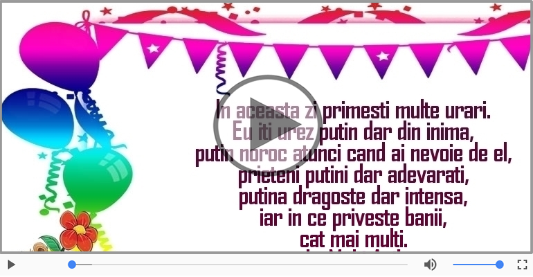 Eu iti urez putin dar din inima