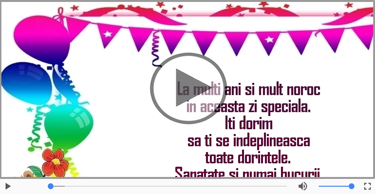 La multi ani si mult noroc