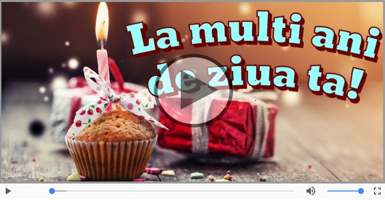 Felicitare muzicala si animata de zi de nastere