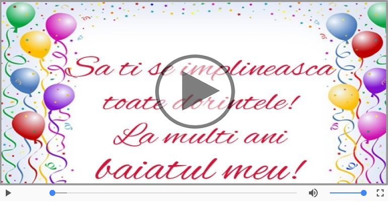 La multi ani cu sanatate, Baiatul meu!