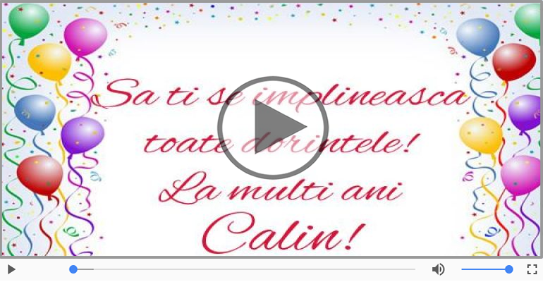 It's your birthday, Calin! La multi ani!