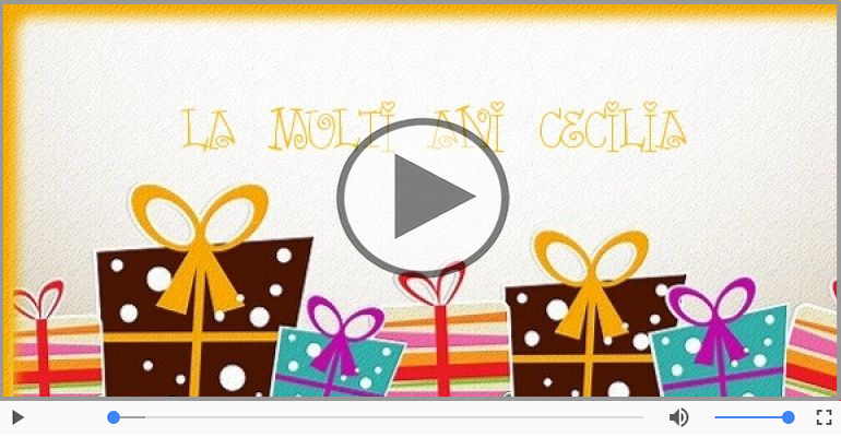 La multi ani, Cecilia!