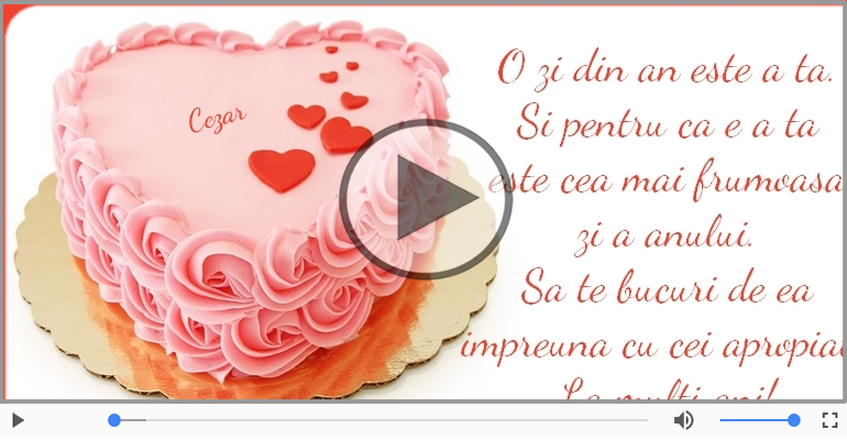 It's your birthday, Cezar! La multi ani!