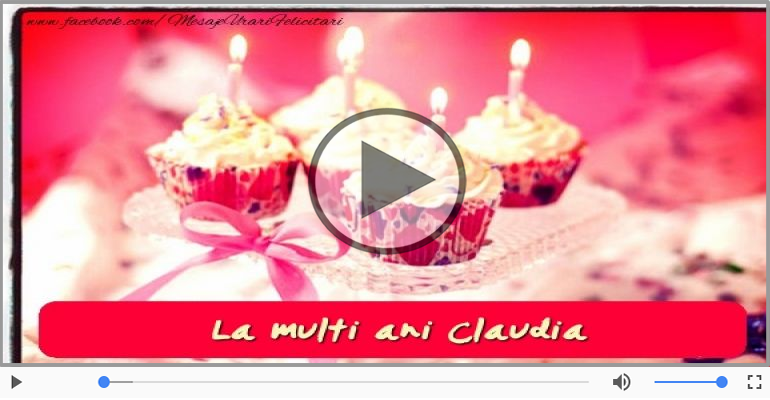 La multi ani, Claudia!