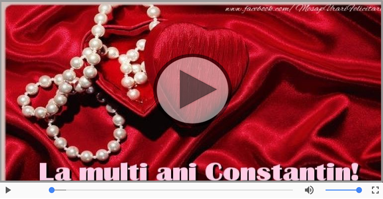 Cantec de la multi ani pentru Constantin!