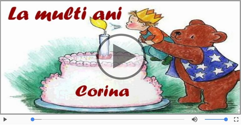 It's your birthday, Corina! La multi ani!
