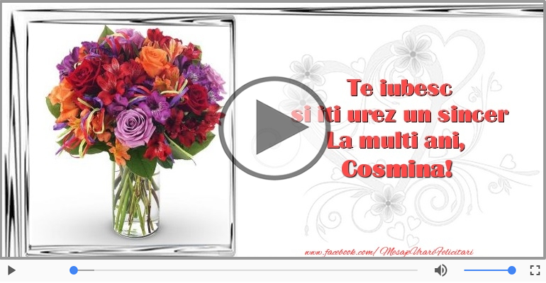 Happy Birthday Cosmina!