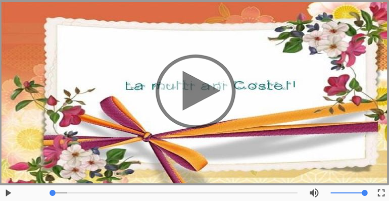 Cantec de la multi ani pentru Costel!