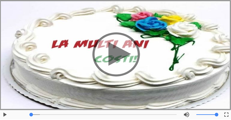 It's your birthday, Costi! La multi ani!