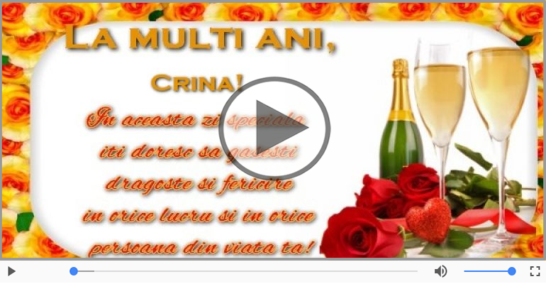 La multi ani, Crina!
