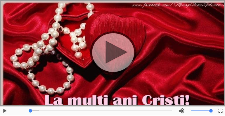 La multi ani, Cristi!