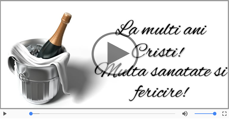 Felicitare muzicala - Happy Birthday Cristi!
