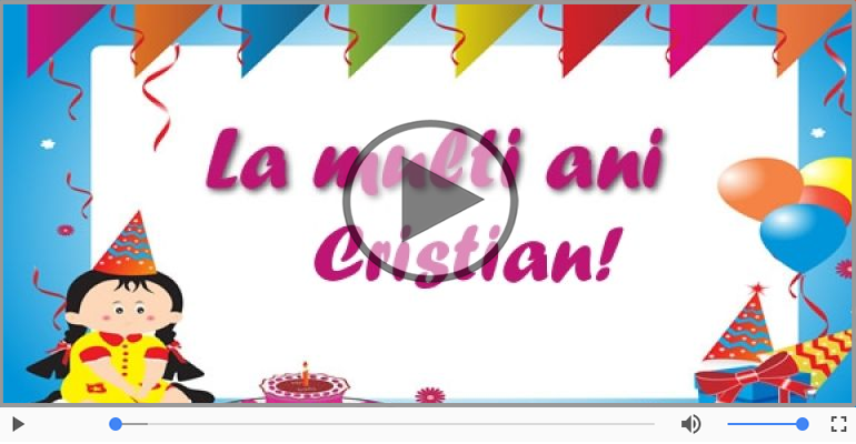 It's your birthday, Cristian! La multi ani!