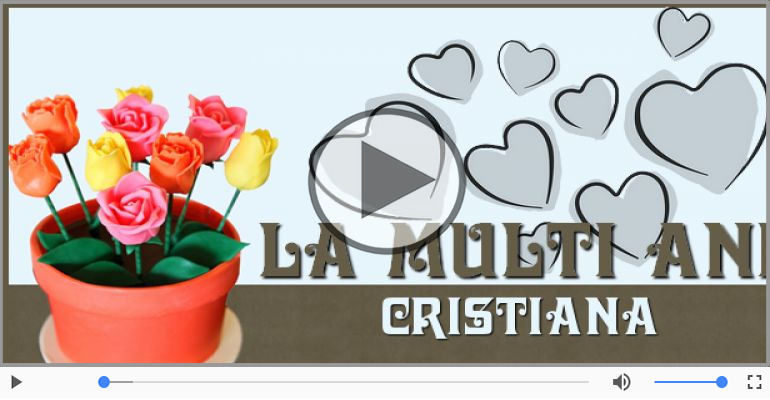 Cantec de la multi ani pentru Cristiana!