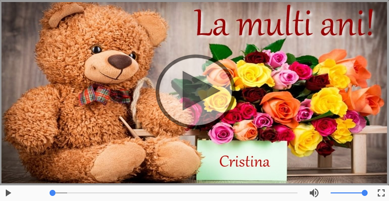 La multi ani, Cristina! Happy Birthday Cristina!