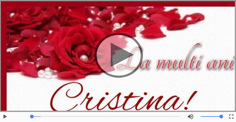 Cantec de la multi ani pentru Cristina!