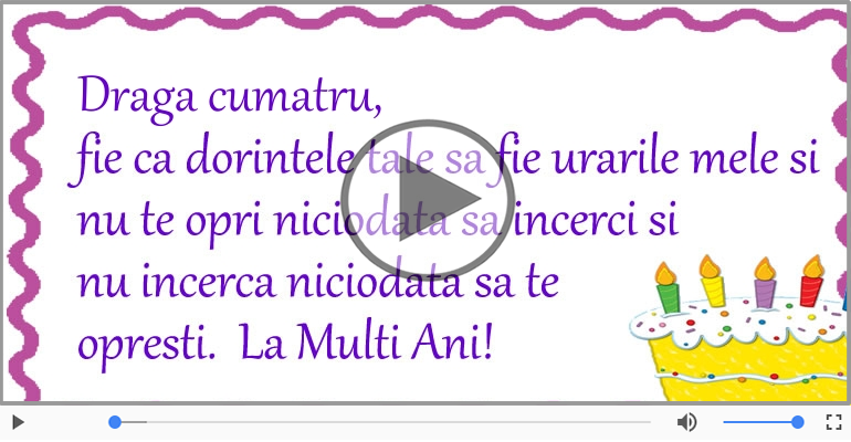 La multi ani, Draga Cumatru!