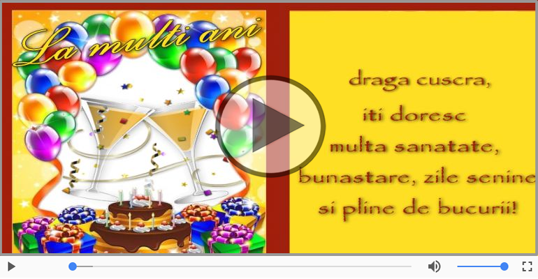 Felicitare muzicala - Happy Birthday Cuscra!
