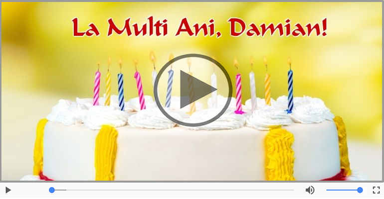 Multi ani traiasca de ziua de nastere pentru Damian!