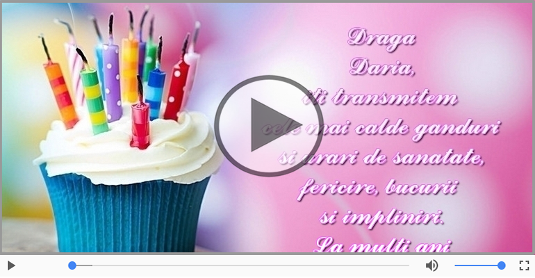 La mulți ani, Daria!