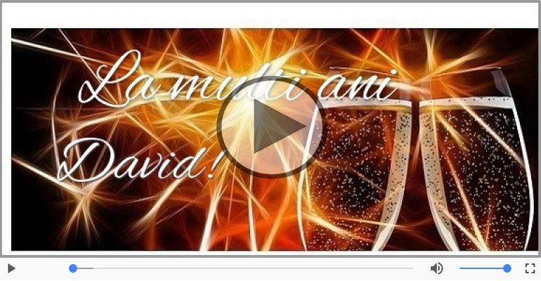 La multi ani, David!