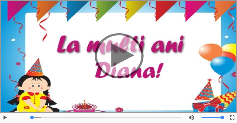 It's your birthday, Diana! La multi ani!