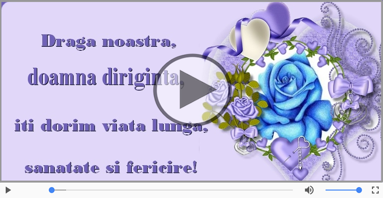 La multi ani pentru Diriginta!