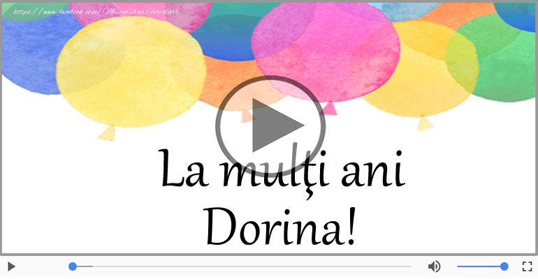 Happy Birthday to you, Dorina!